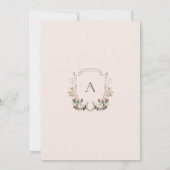 Devinez Qui Floral Wild West Baby shower carte de  (Dos)