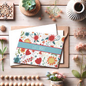 Devinez Qui Inspiritisme Carte pour notes floral c