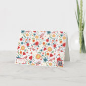 Devinez Qui Inspiritisme Carte pour notes floral c (Dos)