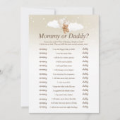 Devinez Qui L'A Dit Teddy Bear Baby shower Carte d (Devant)