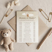 Devinez Qui L'A Dit Teddy Bear Baby shower Carte d