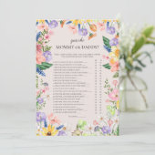 Devinez Qui maman ou papa Carte Baby shower de jeu (Debout devant)