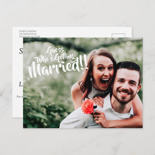 Devinez qui se marie Carte postale (Devant / Derrière)