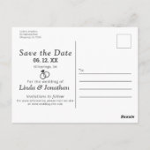 Devinez qui se marie Carte postale (Dos)