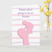 Devinez qui va être une carte de tante (Fleur jaune)