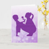 Devinez qui va être une carte de tante (Fleur jaune)