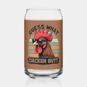 Devinez quoi Cul de Poulet Drôle Rétro Coq (Verso)