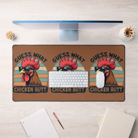 Devinez quoi Cul de Poulet Drôle Rétro Coq (Bureau 1)