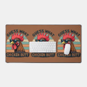 Devinez quoi Cul de Poulet Drôle Rétro Coq (Clavier et souris)