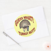 Devinez Quoi ? Turquie Butt ! Autocollants (Enveloppe)