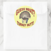 Devinez Quoi ? Turquie Butt ! Autocollants (Sac)