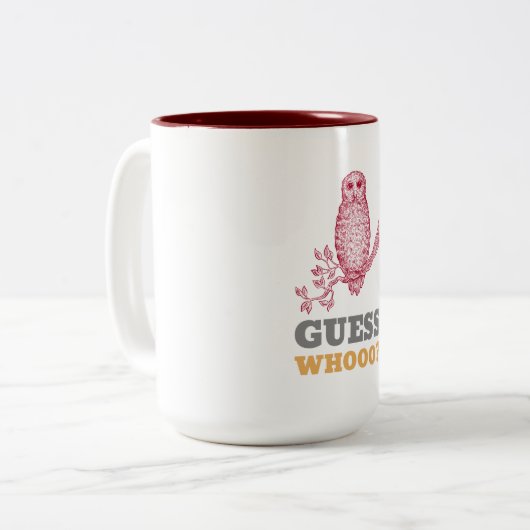 Devinez Whooo Owl Mug (Devant gauche)