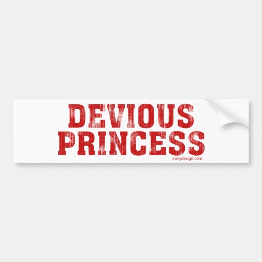 Devious Princess Bumpersticker (Voorkant)
