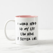 Devis De Bureau Drôle Mug De Café À Deux Tons (Gauche)