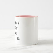 Devis De Bureau Drôle Mug De Café À Deux Tons (Centre)