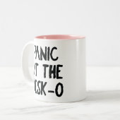 Devis De Bureau Drôle Mug De Café À Deux Tons (Devant gauche)