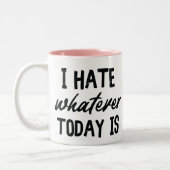 Devis De Bureau Drôle Mug De Café À Deux Tons (Gauche)