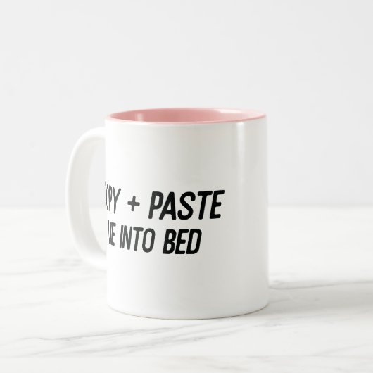 Devis De Bureau Drôle Mug De Café À Deux Tons (Devant gauche)