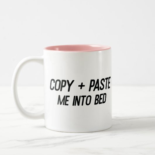 Devis De Bureau Drôle Mug De Café À Deux Tons (Gauche)