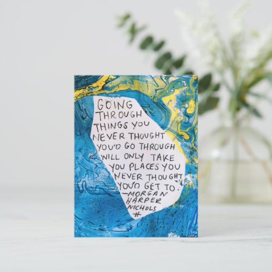 devis de carte postale d'encouragement à l'art Abs (Debout devant)