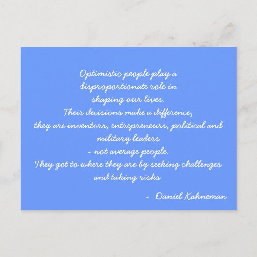 Devis de carte postale inspirante (Devant)