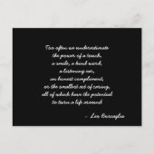 Devis de carte postale inspirante (Devant)