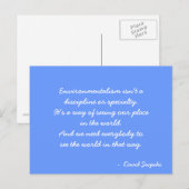 Devis de carte postale inspirante (Devant / Derrière)