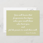 Devis de carte postale inspirante (Devant / Derrière)