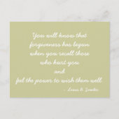 Devis de carte postale inspirante (Devant)