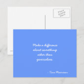 Devis de carte postale inspirante (Devant / Derrière)