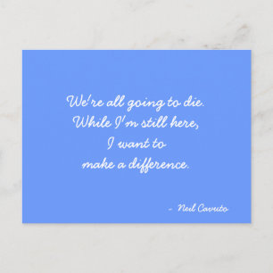 Devis de carte postale inspirante