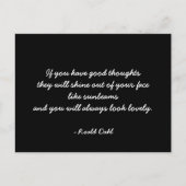 Devis de carte postale inspirante (Devant)