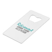 Devis de retraite amusant (Devant Angle)