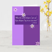 Devis d'espoir - Carte de voeux (Fleur jaune)