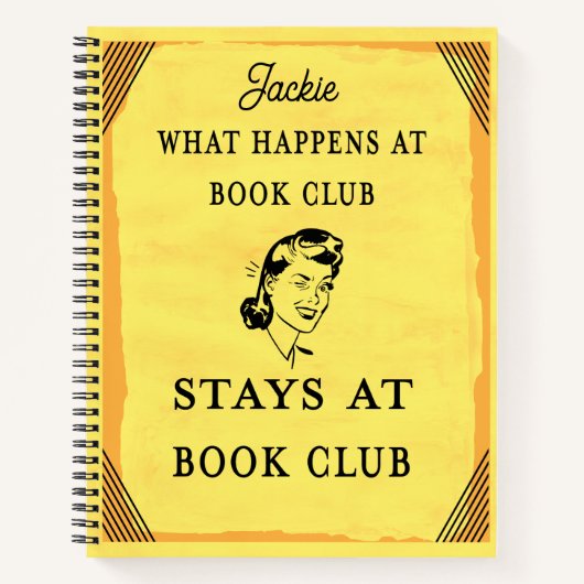 Devis du club de livres amusant personnalisé (Devant)