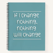 Devis motivationnel | CARNET TURQUOISE (Devant)