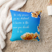 Devis motivationnel Design floralJeter Coussin (Couverture)