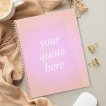 Devis personnalisé Gradient Aura esthétique<br><div class="desc">Carnet de devis personnalisé dégradé. Personnalisez ce carnet esthétique dégradé de couleurs planner avec votre citation de motivation préférée,  dicton inspirant ou propre texte</div>