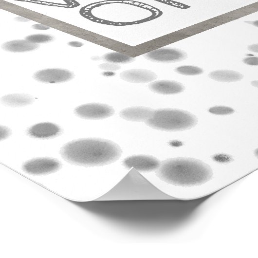 devis poster bonnes vibes seulement design abstrai (Coin)