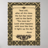 Devis RUMI sur affiche ou impression Soleil et Ter (Devant)