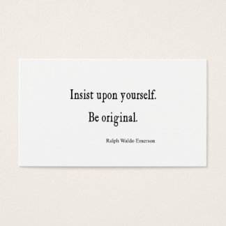 Devis vintage Emerson Inspirational Be Original