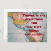 Devis voyage - carte postale (Devant / Derrière)