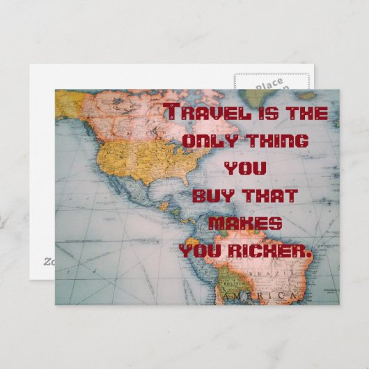 Devis voyage - carte postale (Devant / Derrière)