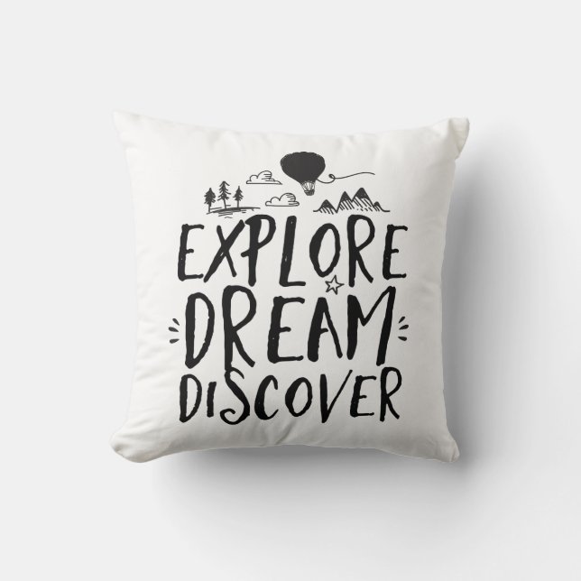 Devis Voyage Explorer Dream Découvrir Coussin (Recto)