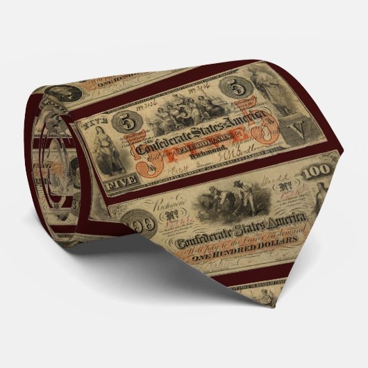 Devise confédérée sur la cravate (Roulé)