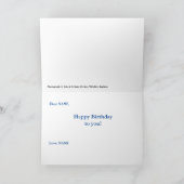 Devizes Wiltshire Angleterre Carte d'anniversaire (Intérieur)