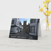 Devizes Wiltshire Angleterre Carte d'anniversaire (Fleur jaune)
