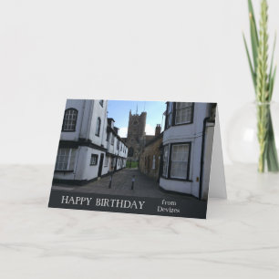 Devizes Wiltshire Angleterre Carte d'anniversaire