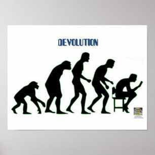 DEVOLUTIE - Moderne afdaling van Man in...   Poste Poster