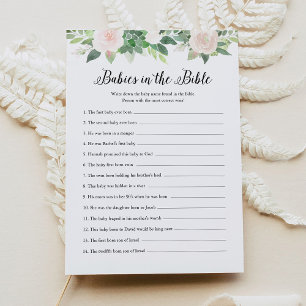 DEVON Babies In the Bible Baby shower Carte de jeu